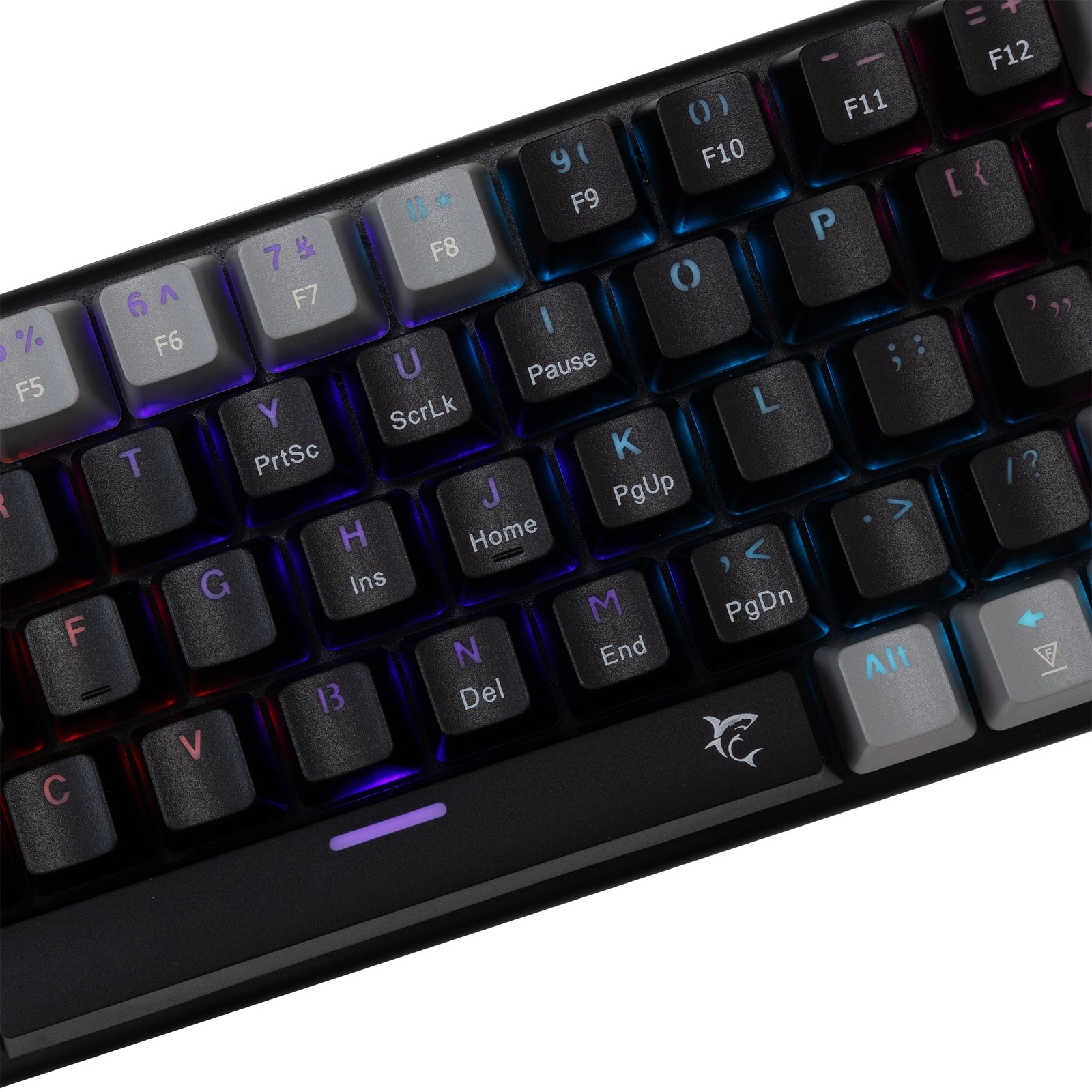 White Shark WAKIZASHI-2-US-B-G-RED.SW GK-002111V2 Black-Grey US Red Switches