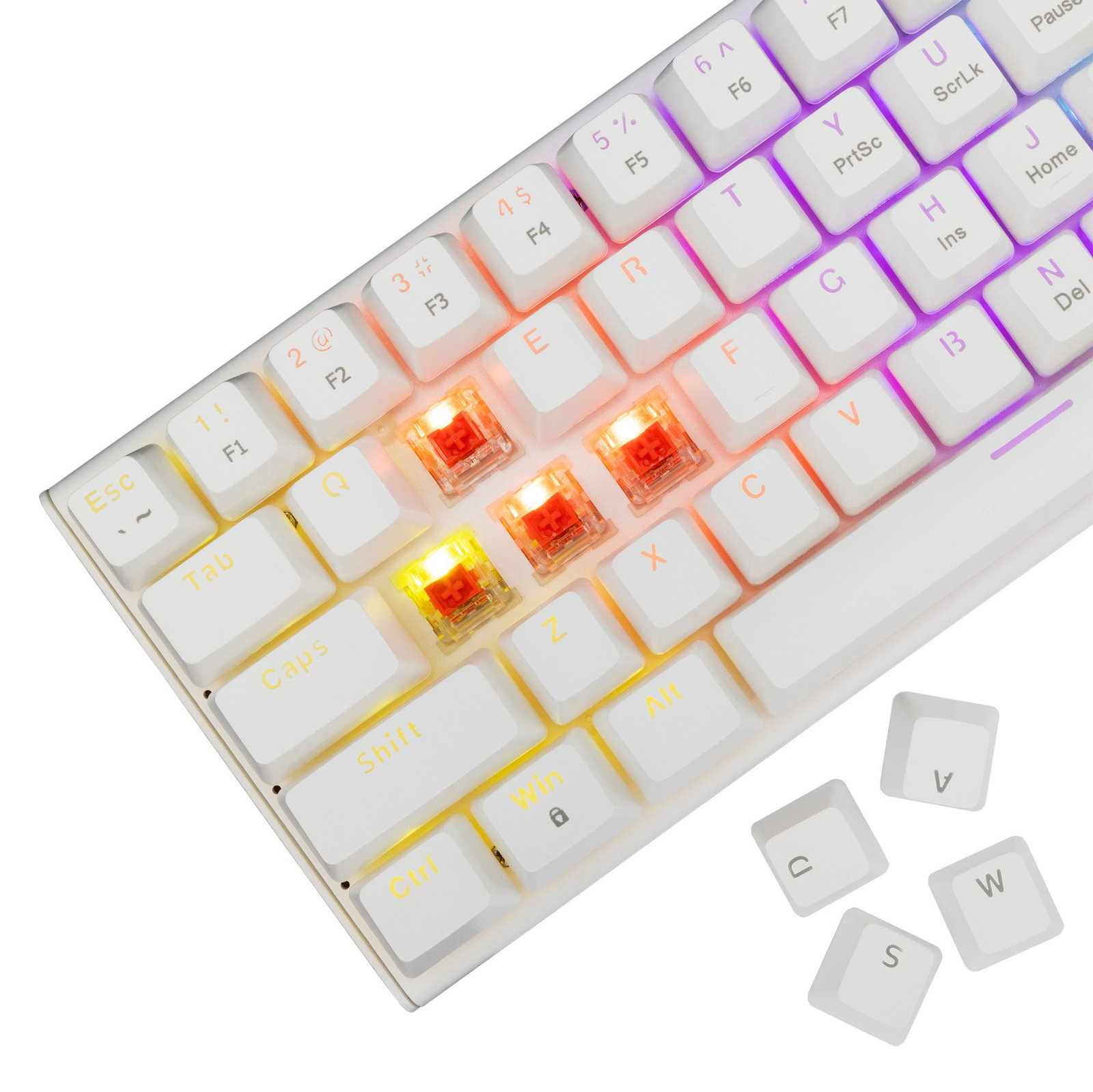 White Shark GK-002211V2 Wakizashi 2 White US Red Switches