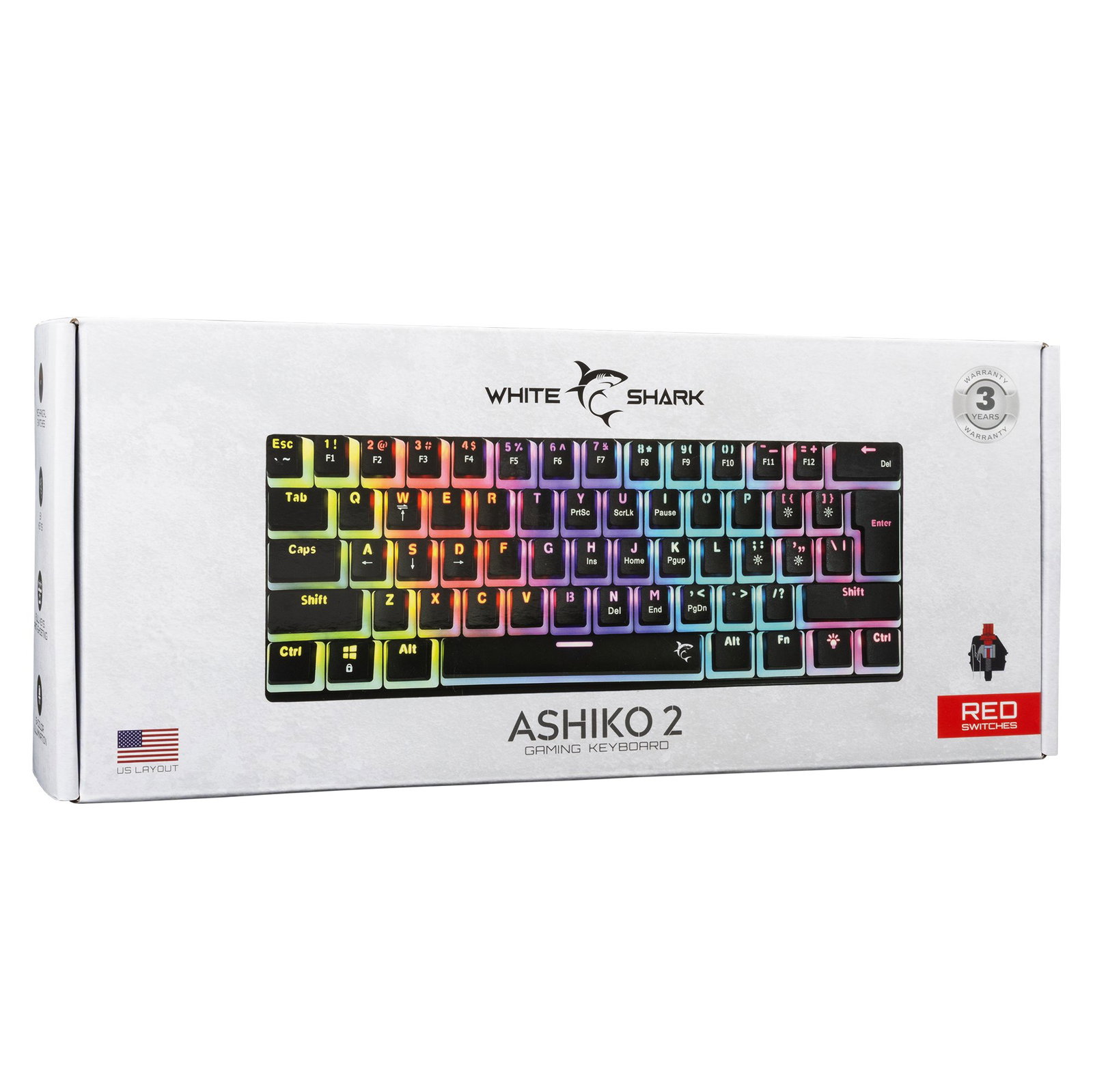 White Shark GK-2202 Ashiko 2 Black/Red US