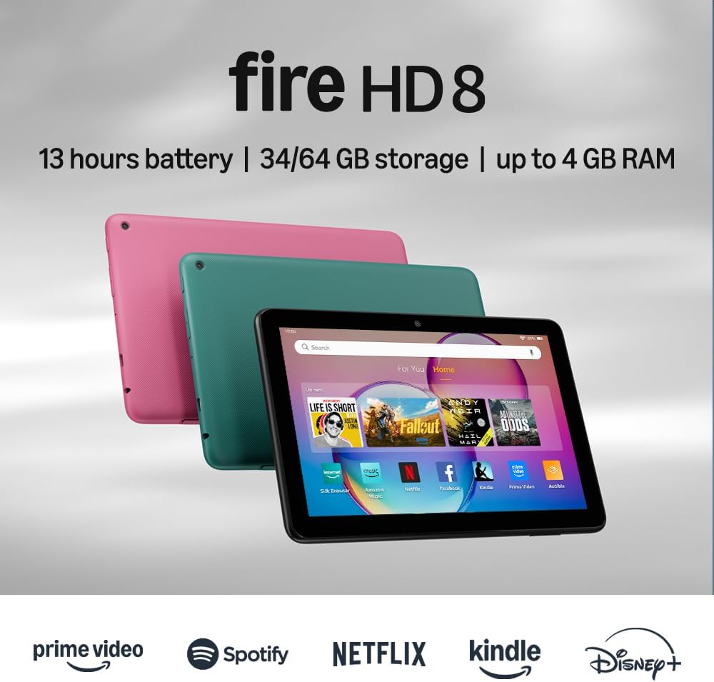 Amazon Fire HD8 Tablet (2024) 3GB/32GB Black