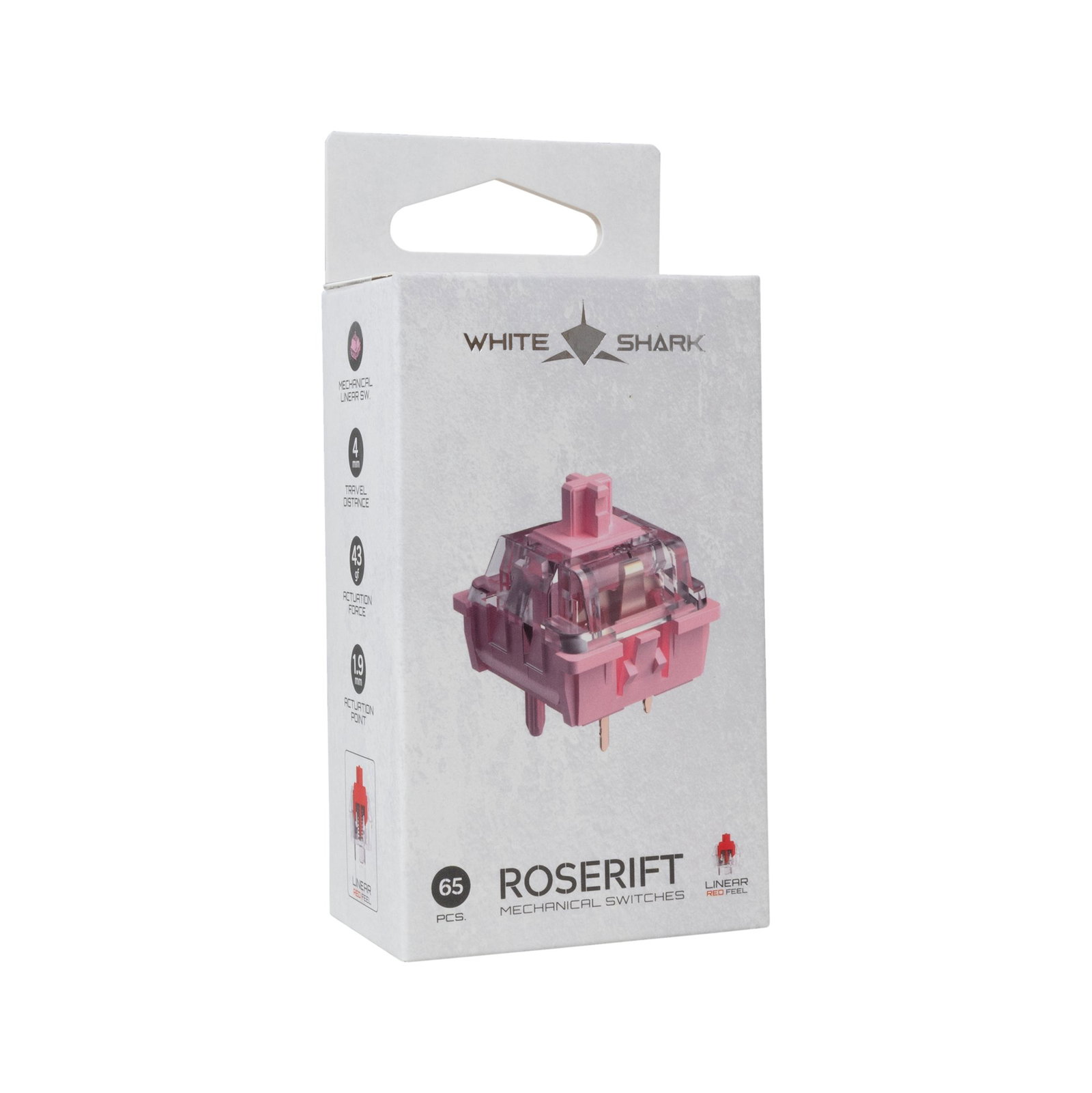 White Shark Roserift Mechanical Switches 65 pcs.