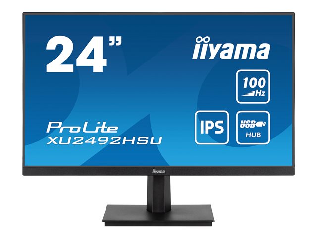 IIYAMA XU2492HSU-B6 24inch ETE IPS-panel FHD 100Hz 250cd/m2 0.4ms MPRT FreeSync HDMI DP Speakers USB-HUB (P)