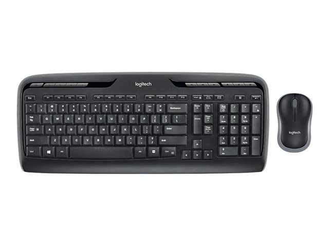 LOGITECH Wireless Combo MK330 Keyboard and mouse set wireless 2.4 GHz International black (US)