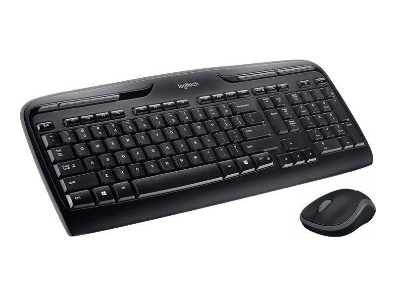 LOGITECH Wireless Combo MK330 Keyboard and mouse set wireless 2.4 GHz International black (US)