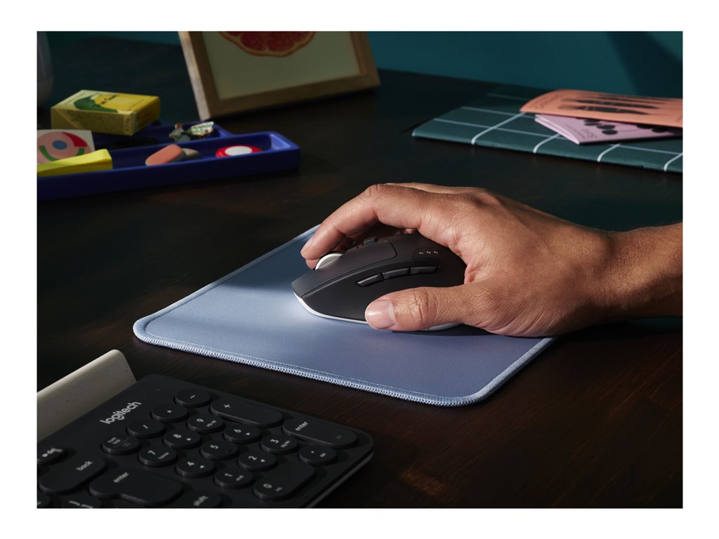 LOGITECH Desk Mat Studio Series Mouse pad blue grey