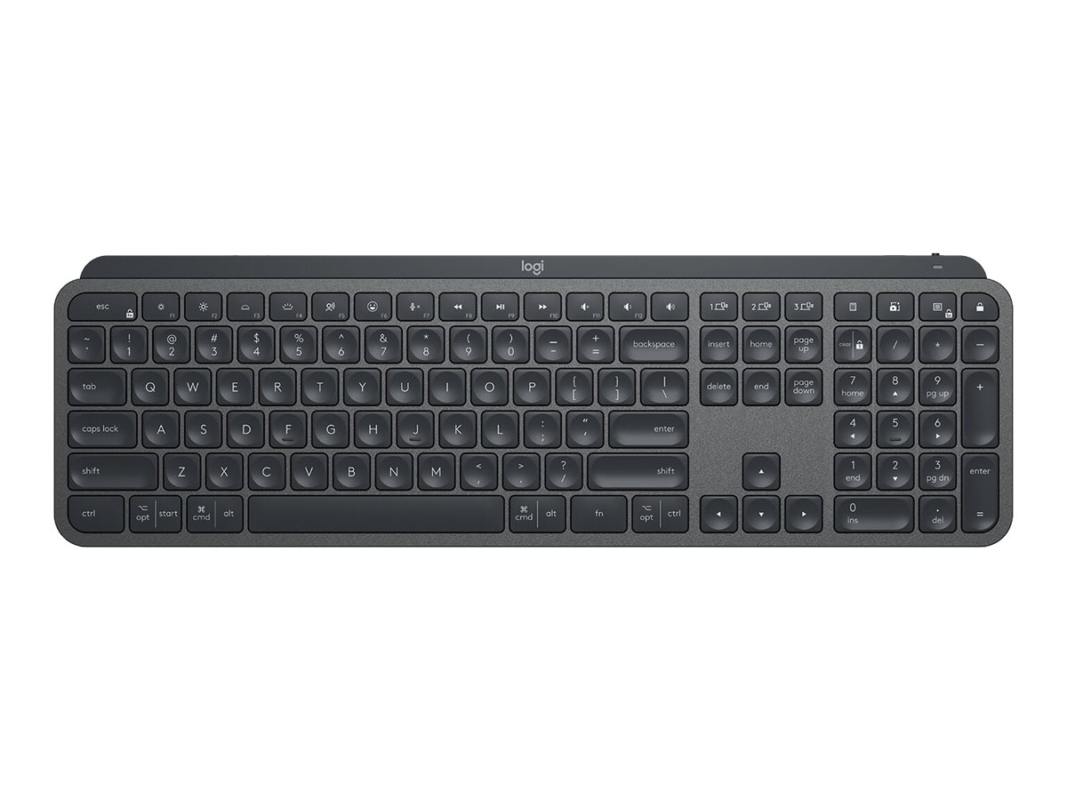 LOGITECH MX Keys Combo for Business Keyboard and mouse set backlit wireless Bluetooth LE QWERTY US International graphite (US)
