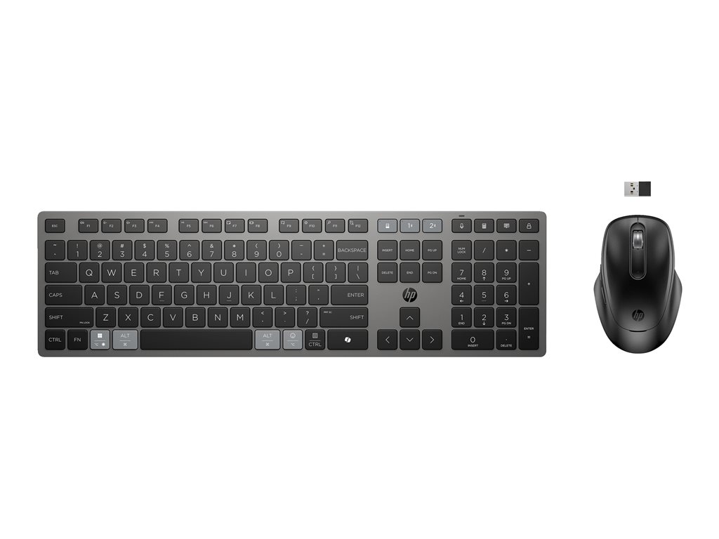 HP 725 Multi-Device Rechargeable Wireless Keyboard and Mouse Combo EURO