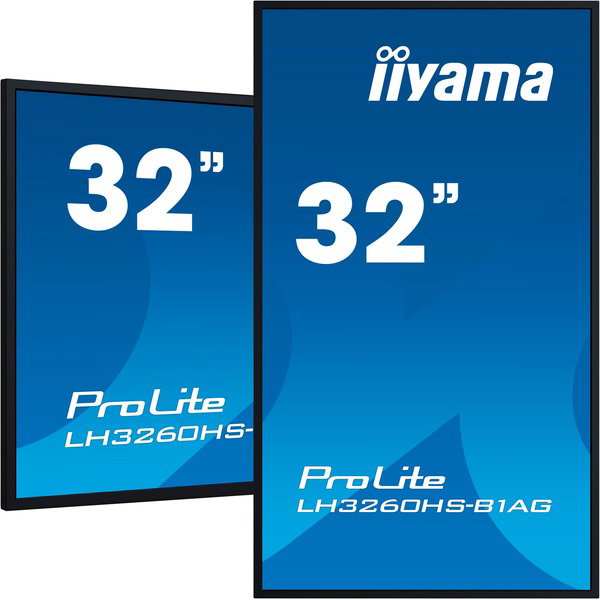 iiyama LH3260HS-B1AG, Public Display - black, FullHD, IPS, Quad-Core
