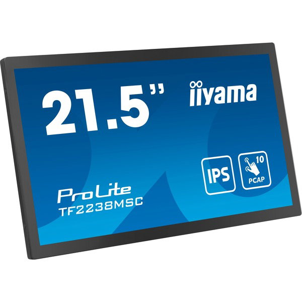 iiyama ProLite TF2238MSC-B1, LED-Monitor - 54.5 cm (21.5 inches), black, FullHD, Touchscreen, HDMI