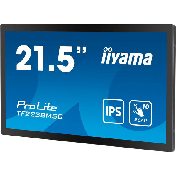 iiyama ProLite TF2238MSC-B1, LED-Monitor - 54.5 cm (21.5 inches), black, FullHD, Touchscreen, HDMI