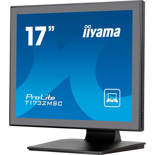 iiyama ProLite T1732MSC-B1S, LED-Monitor - 43 cm (17 inches), black, SXGA, TN, HDMI, DisplayPort, VGA, USB, Touchscreen