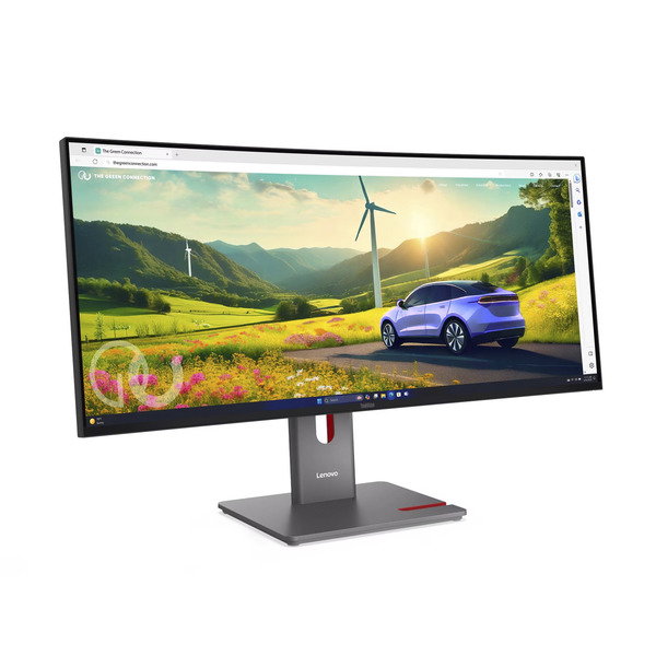 Lenovo ThinkVision P34WD-40, LED-Monitor - 86.4 cm (34 inches), black, WQHD, IPS, Curved, KVM, USB-Hub, USB-C, HDMI, DP, 120Hz Panel
