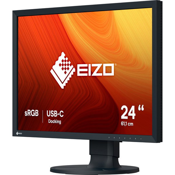 EIZO CS2400R, LED-Monitor - 61 cm (24 inches), black, WXGA, IPS, USB-C, HDMI