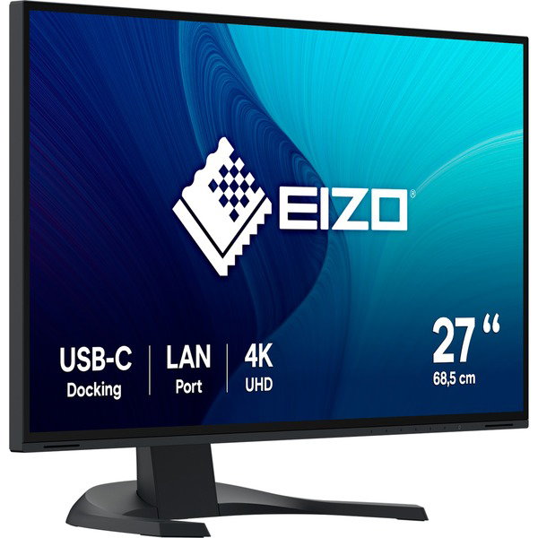 EIZO EV2740X-BK, LED-Monitor - 69 cm (27 inches), black, UltraHD/4K, IPS, LAN, USB-C