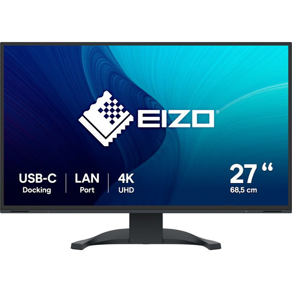 EIZO EV2740X-BK, LED-Monitor - 69 cm (27 inches), black, UltraHD/4K, IPS, LAN, USB-C