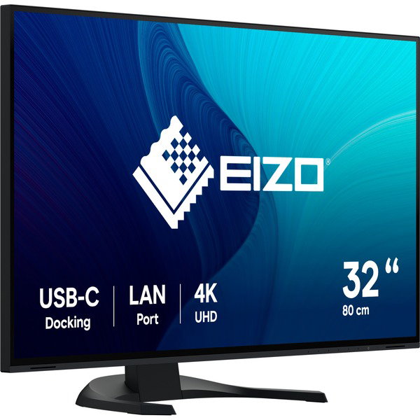 EIZO EV3240X-BK, LED-Monitor - 80 cm (32 inches), black, UltraHD/4K, IPS, LAN, USB-C
