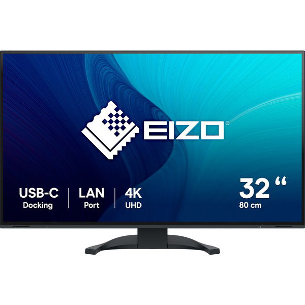 EIZO EV3240X-BK, LED-Monitor - 80 cm (32 inches), black, UltraHD/4K, IPS, LAN, USB-C