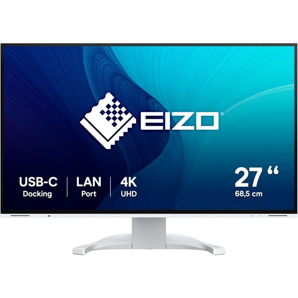 EIZO EV2740X-WT, LED-Monitor - 69 cm (27 inches), white, UltraHD/4K, IPS, LAN, USB-C