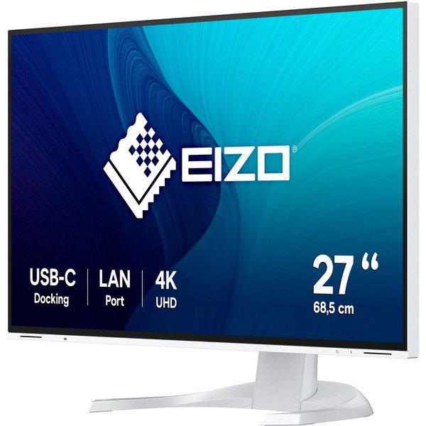 EIZO EV2740X-WT, LED-Monitor - 69 cm (27 inches), white, UltraHD/4K, IPS, LAN, USB-C