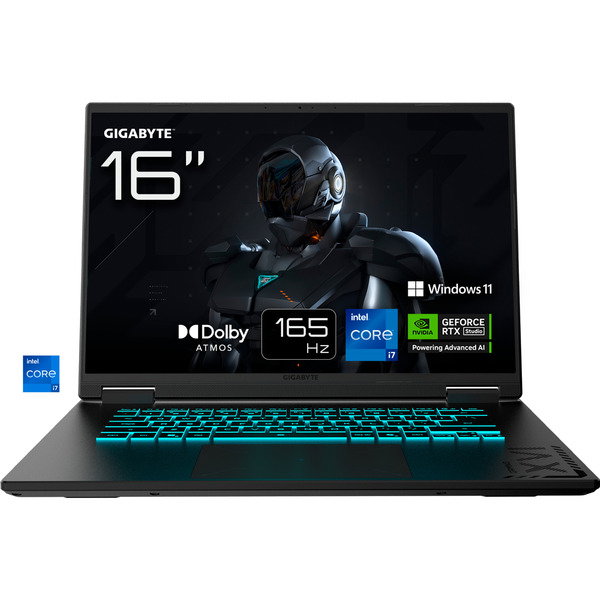 GIGABYTE GAMING A16 CWHI3DEC94SH, Gaming-Notebook - gray, Intel Core i7-13620H, NVIDIA GeForce RTX 5070, 16 GB DDR5, 1 TB (1 TB SSD), Windows 11 Home
