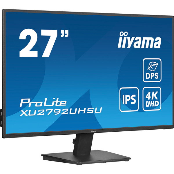 iiyama ProLite XU2792UHSU-B6, LED-Monitor - 68.5 cm (27 inches), black (matte), UltraHD/4K, IPS, HDMI, DP, USB-C, USB-Hub
