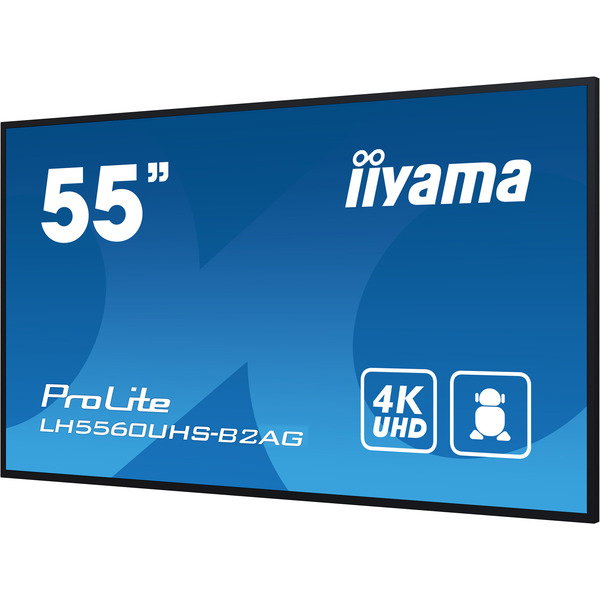 iiyama ProLite LH5560UHS-B2AG, Public Display - black (matte), UltraHD/4K, VA, speakers
