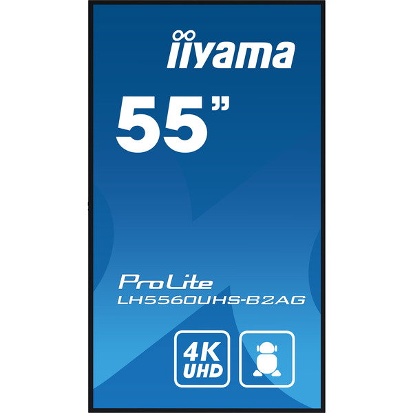 iiyama ProLite LH5560UHS-B2AG, Public Display - black (matte), UltraHD/4K, VA, speakers