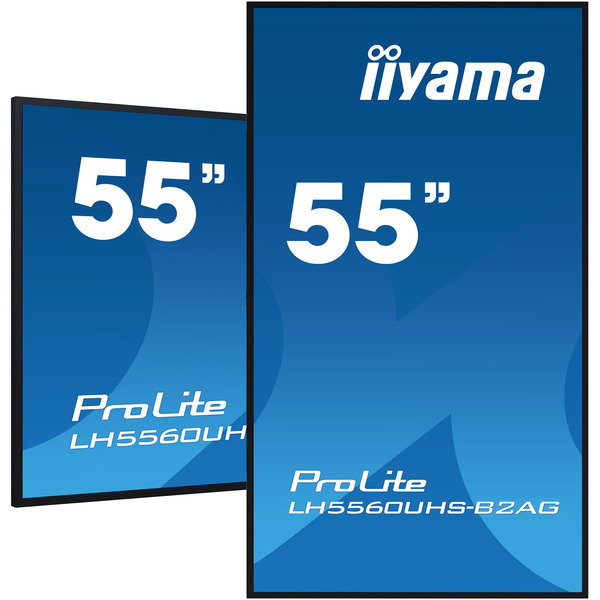 iiyama ProLite LH5560UHS-B2AG, Public Display - black (matte), UltraHD/4K, VA, speakers