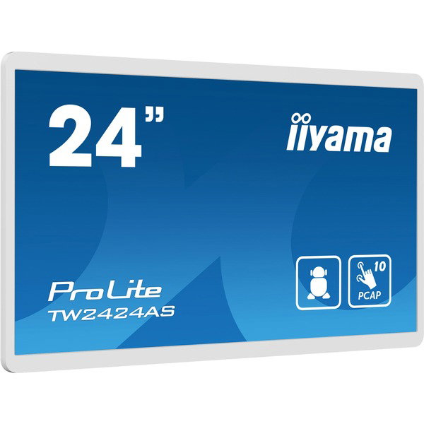 iiyama ProLite TW2424AS-W1, Public Display - white, FullHD, Touchscreen, Android
