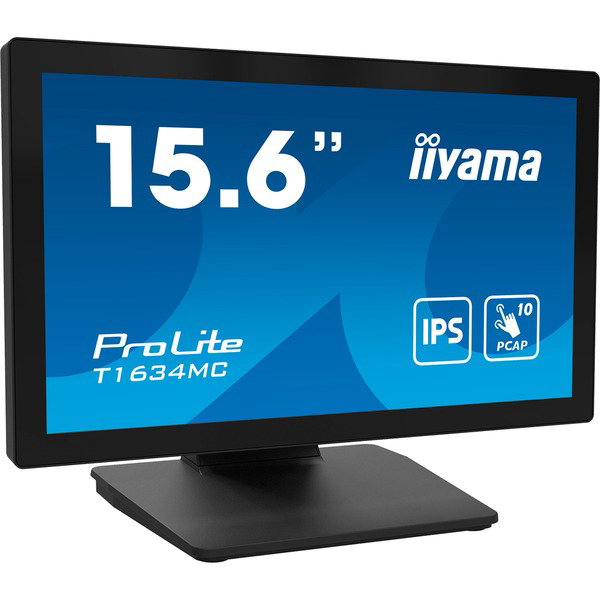 iiyama ProLite T1634MC-B1S, LED-Monitor - 40 cm (16 inches), black (matte), FullHD, IPS, HDMI, DisplayPort