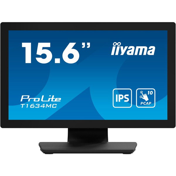 iiyama ProLite T1634MC-B1S, LED-Monitor - 40 cm (16 inches), black (matte), FullHD, IPS, HDMI, DisplayPort