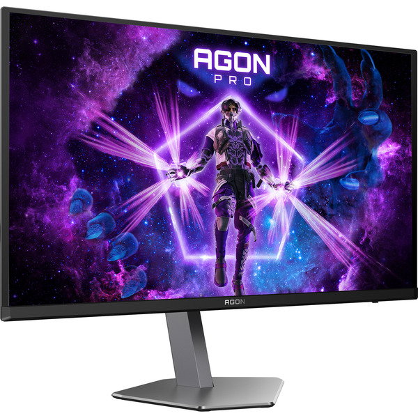 AOC AGON Pro AG276UZD QD-OLED, Gaming-Monitor - 67.3 cm (26.5 inches), black (matte)/silver, UltraHD/4K, KVM, USB-Hub, HDMI, DP, USB-C, 240Hz Panel