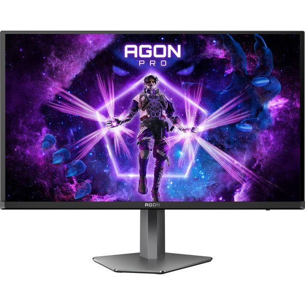 AOC AGON Pro AG276UZD QD-OLED, Gaming-Monitor - 67.3 cm (26.5 inches), black (matte)/silver, UltraHD/4K, KVM, USB-Hub, HDMI, DP, USB-C, 240Hz Panel