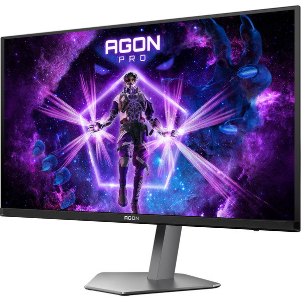 AOC AGON Pro AG276UZD QD-OLED, Gaming-Monitor - 67.3 cm (26.5 inches), black (matte)/silver, UltraHD/4K, KVM, USB-Hub, HDMI, DP, USB-C, 240Hz Panel