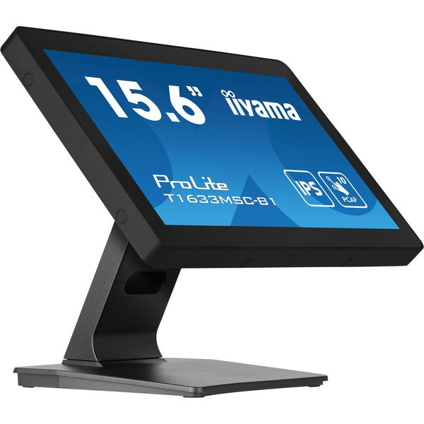 iiyama ProLite T1633MSC-B1, LED-Monitor - 39.5 cm (15.6 inches), black, FullHD, IPS, Touchscreen, HDMI, DisplayPort