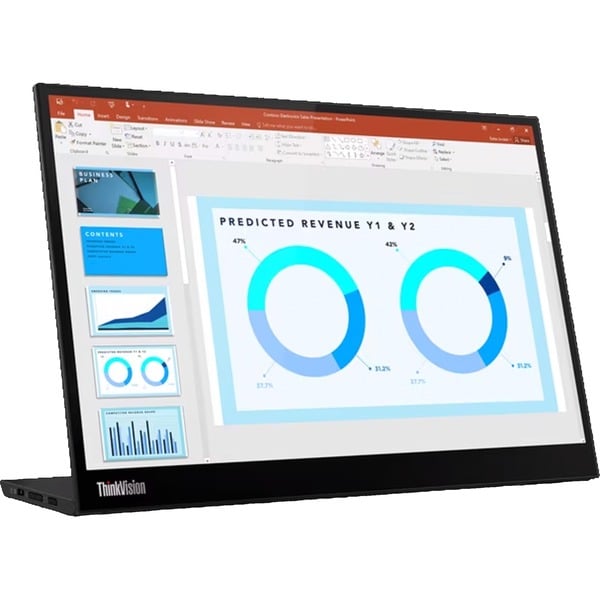 Lenovo ThinkVision M14d, LED-Monitor - 36 cm (14 inches), black, IPS, 2x USB-C