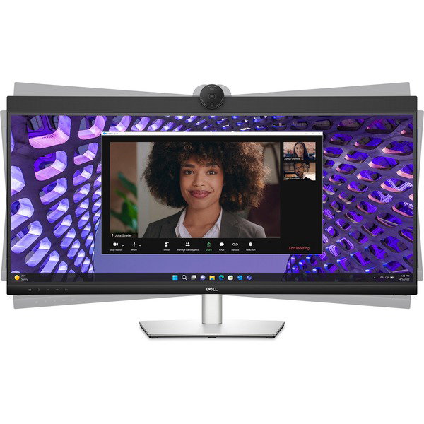 Dell P3424WEB, LED-Monitor - 87 cm (34 inches), black/silver, WQHD, IPS, QHD-Webcam