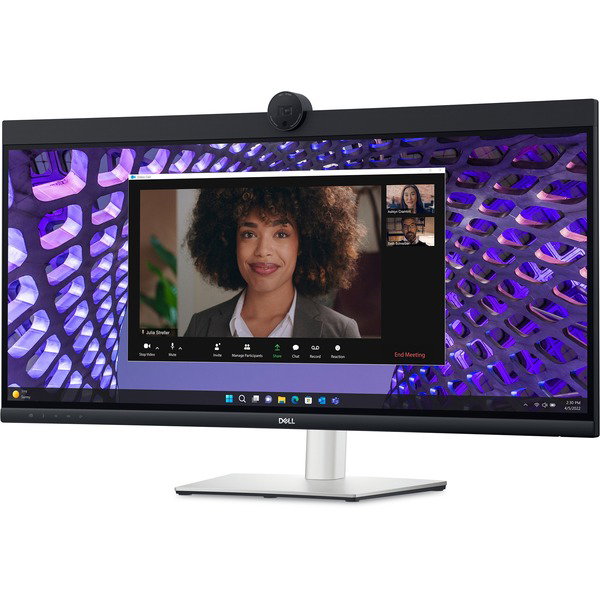 Dell P3424WEB, LED-Monitor - 87 cm (34 inches), black/silver, WQHD, IPS, QHD-Webcam