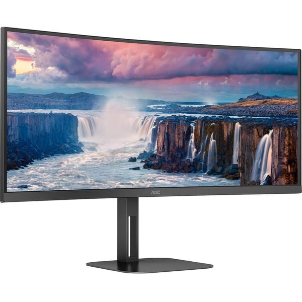 AOC CU34V5C/BK, LED-Monitor - 86.4 cm (34 inches), black, WQHD, VA, HDMI, DisplayPort, FreeSync, 100Hz Panel