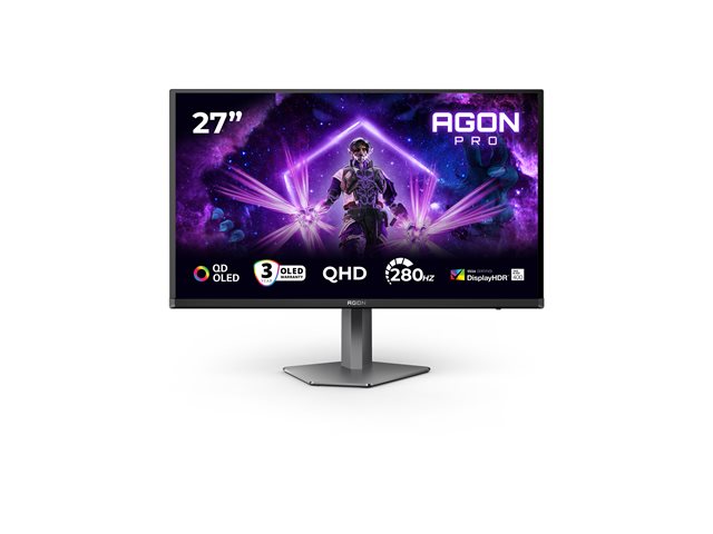 AOC AG276QZD2 27inch OLED 2560x1440 240Hz FreeSync HDMI Black/Grey