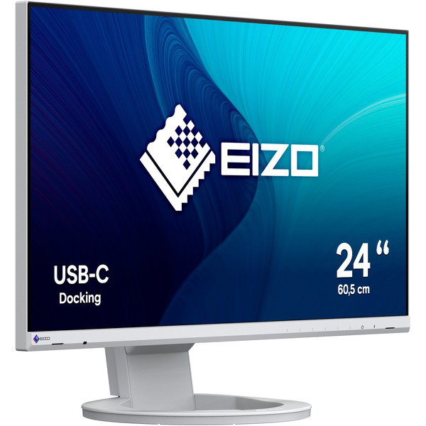 EIZO EV2480-WT, LED-Monitor - 61 cm (24 inches), white, FullHD, IPS, USB-C