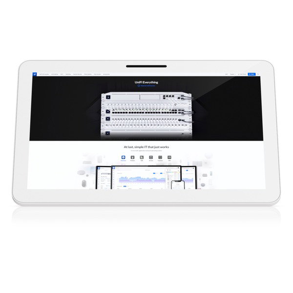 Ubiquiti UniFi Connect Display - 55 cm (21.5 inches), white, FullHD PoE++ Touchscreen designed for UniFi Connect