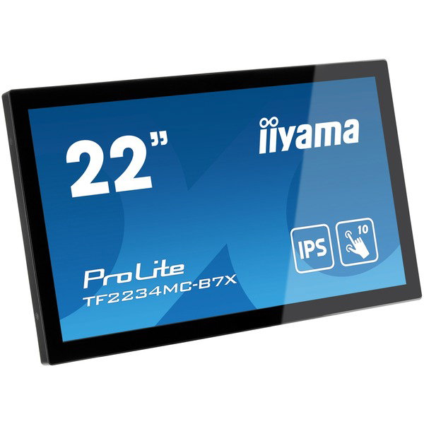 iiyama TF2234MC-B7X, Public Display - black, FullHD, Touchscreen, IPS
