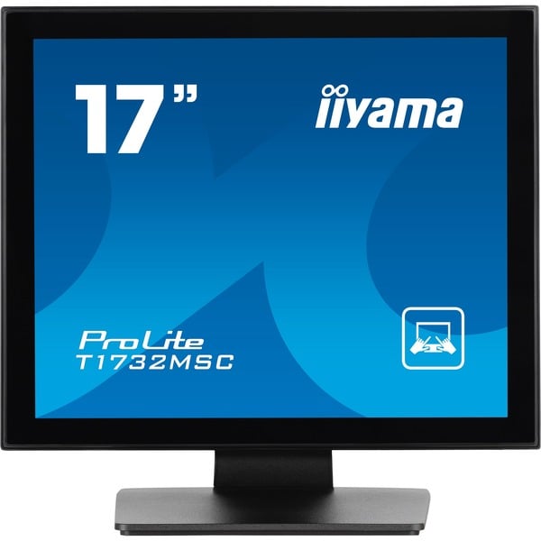 iiyama ProLite T1732MSC-B1SAG, LED-Monitor - 43 cm (17 inches), black (matte), SXGA, TN, Touchscreen, HDMI, DisplayPort, VGA, USB