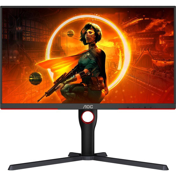 AOC AGON Q27G3XMN/BK, Gaming-Monitor - 69 cm (27 inches), black/red, QHD, VA, Adaptive-Sync, 180Hz Panel