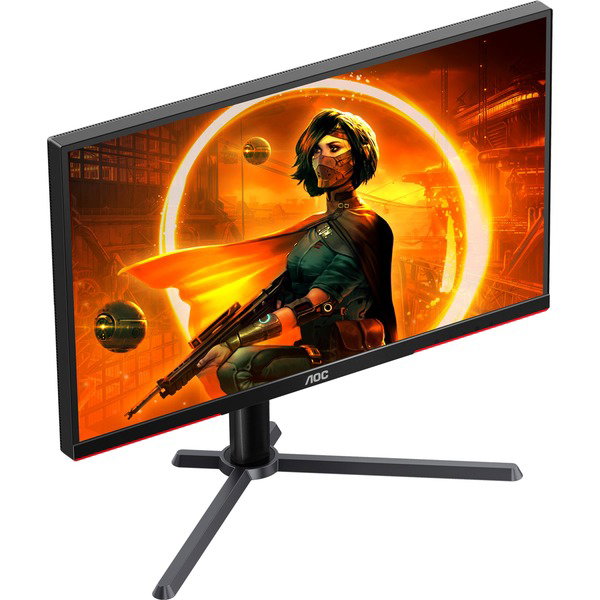 AOC AGON Q27G3XMN/BK, Gaming-Monitor - 69 cm (27 inches), black/red, QHD, VA, Adaptive-Sync, 180Hz Panel
