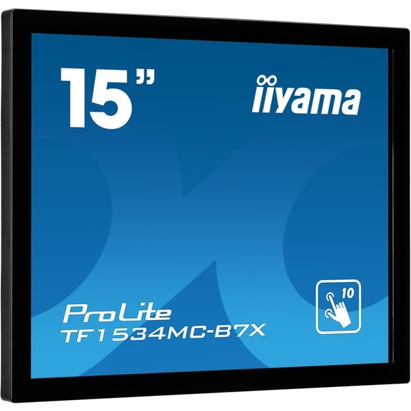 iiyama ProLite TF1534MC-B7X, LED-Monitor - 38 cm (15 inches), black, WXGA, TN, Touchscreen