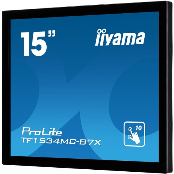 iiyama ProLite TF1534MC-B7X, LED-Monitor - 38 cm (15 inches), black, WXGA, TN, Touchscreen