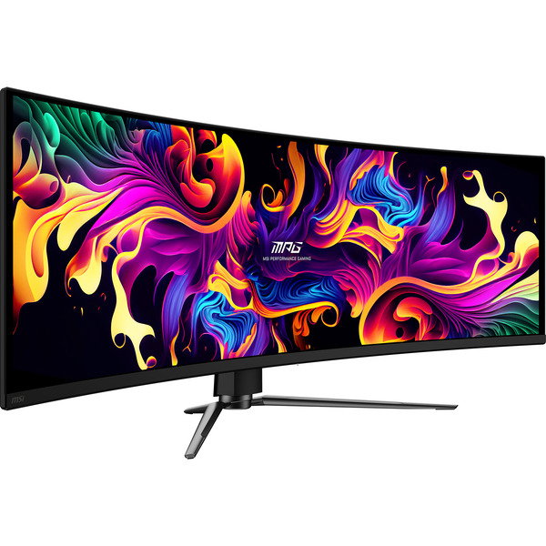 MSI MPG 491CQPDE QD-OLED, Gaming-Monitor - 124.5 cm (49 inches), black, DQHD, QD-OLED, Curved, Adaptive-Sync, 144Hz Panel