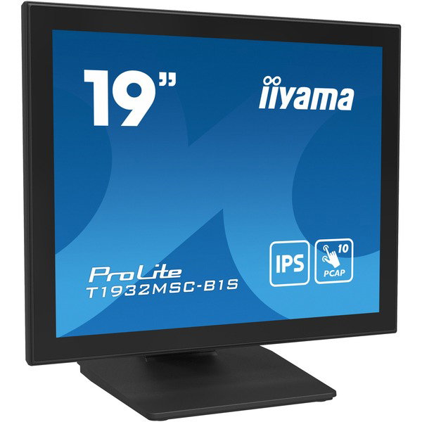 iiyama ProLite T1932MSC-B1S, LED-Monitor - 48 cm (19 inches), black (matte), SXGA, IPS, Touchscreen